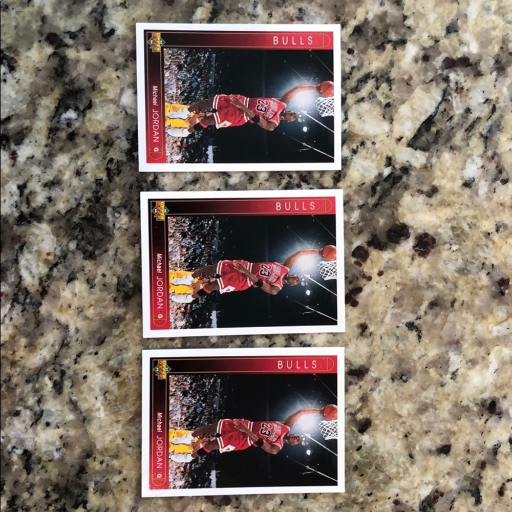 Lot of (3) 1993 Upper Deck Michael Jordan #23 MINT